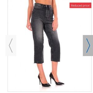 Only - ROXY HW STRAIGHT BLACKDNM JEANS